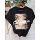 thumbnail image 1 of Women's West Coast California Graphic T-Shirt - Black Crew Neck Short Sleeve Top with Palm Tree & Beach Letter Print Beach T Shirt, Durable Print Shirt, Comfortable Material, Vacation Style, 1 of 4