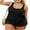 Black, variant on SHEWIN Womens Plus One-piece Swimsuits Padded Swim Dress Side Knot One Piece Bathing Suit with Skirt Summer Swimwear