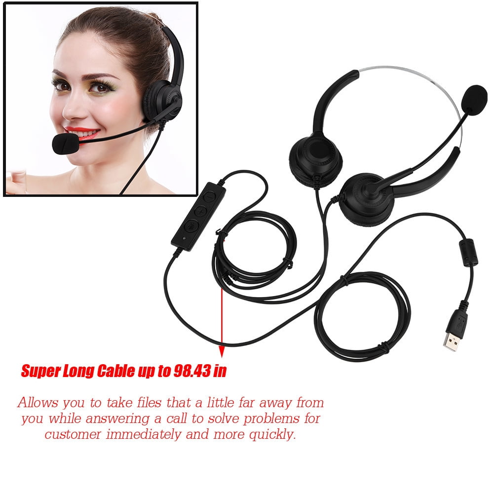 call center usb headset with microphone