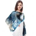 thumbnail image 4 of Wolf Translucent Chiffon Silk Scarf - Breathable Light Women's Fashion Wrap Shawl 70.86x28.7in, 4 of 6
