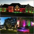 thumbnail image 6 of Christmas Spotlight Outdoor 120V LED Spot Lights Outdoor RGB 12W  Changing Landscape Lights with Remote Control Waterproof Outdoor Spot Light for Yard Path Garden Decorative (6Pack), 6 of 6