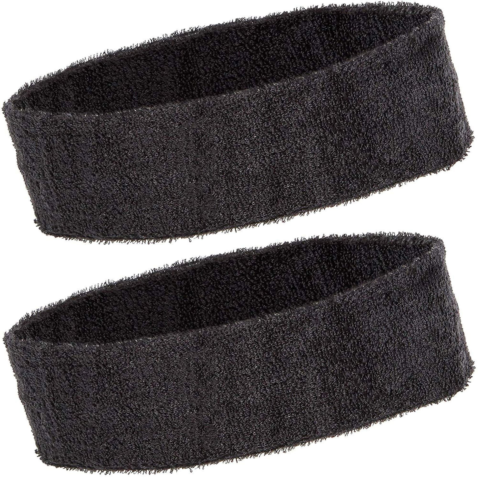 Sweat Band Headbands (24 Count), Black
