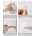 thumbnail image 4 of YoeXGDS 4Pair Shower Rod Holder, Tension Curtain Rod Bracket No Drilling, Wall Mount Tension Rod Holder for Bathroom Kitchen Bedroom 1.7inch, 4 of 7