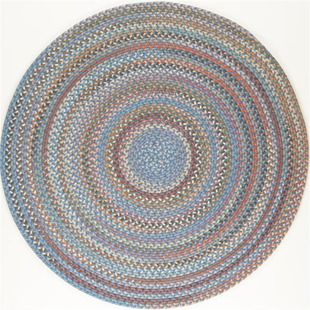 Rhody Rug BH97R072X072 6 ft. Bar Harbor Bluestone Round Rug, Multi Color