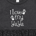 thumbnail image 4 of Inktastic I Love My Yaya Grandchild Girls Baby Dress, 4 of 5