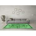 thumbnail image 3 of Ahgly Company Indoor Rectangle Persian Emerald Green Traditional Area Rugs, 5' x 8', 3 of 4