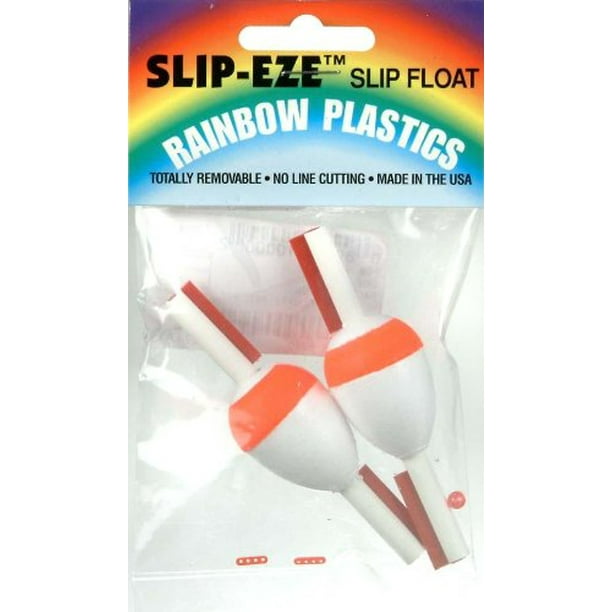 Rainbow Plastics Fishing Slip Eze Floats Red 2 pack MultiColored