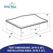 Party Tents Direct West Coast Frame Canopy Tent, Heavy Duty Steel, 20x30 White