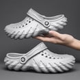 thumbnail image 4 of Hicooer COMFYHOME Lightweight and Comfortable Plus Size Garden Shoes for Men and Women Gray, 4 of 6