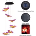 thumbnail image 5 of Solar Wind Chime Light, Epicgadget Solar Light Color Changing Outdoor Solar Garden Hanging Mobile Decorative Lights for Backyard Walkway Pathway Christmas Decoration Parties (Purple Butterfly), 5 of 5