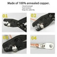 thumbnail image 4 of Conectores 100 Piezas Conectores De Cable Juego De Terminales De Anillo Suministros Eléctricos Plateados Accesorio Industrial Para Alambre De Cobre, 4 of 7