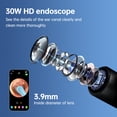 thumbnail image 2 of Earwax Camera Otoscope Cleaner, Cordless Ear Wax Removal Kit with Camera, 6 LED Light and 500W HD Endoscope for iPhone & Android Smart Phones, Black, 2 of 14