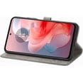 thumbnail image 3 of Wallet Case for Motorola Moto Edge 5G 2024 Case Leather Flip Folio Magnetic Shockproof Protective Cover with Card Slots and Lanyard Cover for Moto Edge 5G 2024. Mandala Gray, 3 of 12