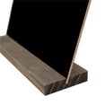 thumbnail image 4 of MasteelfCA Two Sides Mini Tabletop Chalkboard Signs with Rustic Style Wood Base Stands (Black), 4 of 8