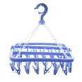 thumbnail image 1 of Percha De Secado Organizador 32 clips calcetines plegables colgador de ropa pinza de ropa tendedero (azul) Tmvgtek Libre de BPA, 1 of 3