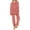 Pink, variant on SwiftWear Women's Winter Jacquard Pajama Set Cozy Coral Fleece Sleepwear & Loungewear Zipper Front Top with Lounge Pants Plush Comfort