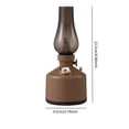 thumbnail image 5 of Humidificador con forma de lámpara de aceite vintage, luz nocturna retro creativa con niebla rústica clásica para sala de estar, hogar y oficina. Café, 5 of 5