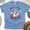 CarolinaBlue, variant on Chill the Fourth Out Goose Shirt – USA 4th of July Star Float Tee, Black, Size M