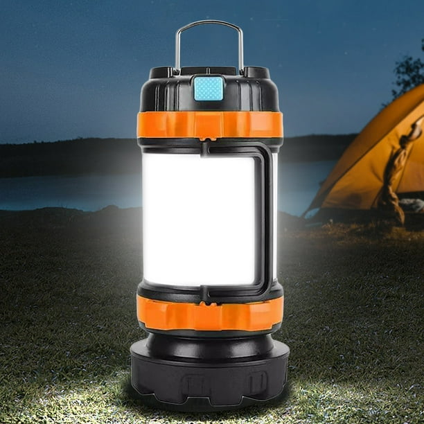 lámpara de camping Lámpara LED para acampar 800mA Linterna colgante de emergencia para aventuras al aire libre (naranja)