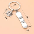 thumbnail image 4 of Alloy Skiing and Skateboarding Keychain for Men and Women, Gold or Silver Color, Fashion Design, 4 of 9