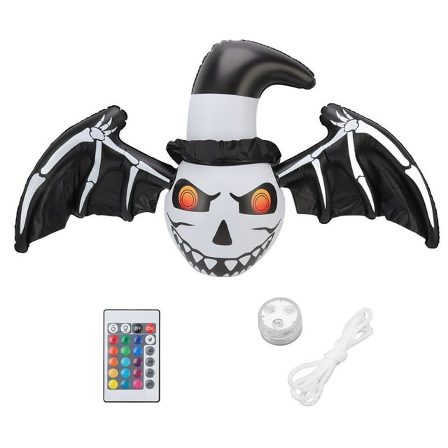 Accesorios Inflables de Ala de Murciélago de Calavera ANGGREK con Luz LED Incorporada PVC