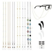 Eyeglass Straps ,Mental Glasses Strap Sunglasses Eyewear Retainer Beaded Glasses Holder,6Pcs