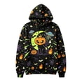 thumbnail image 3 of Lullu Halloween Girls Graphic Hoodie Fall Cozy Long Sleeve Sweatshirt, Sizes 4-14, 3 of 3