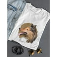thumbnail image 3 of Collie Watercolor Dog T-Shirt Women -Image by Shutterstock, Female XX-Large, 3 of 4