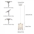 thumbnail image 2 of 3 Packs Modern Pendant Light Hanging Ceiling Light Fixture Kitchen Island Lamp Without Bulb, 2 of 15