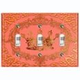 thumbnail image 1 of Metal Light Switch Plate Cover Elegant Red Crown Frame FRA017, 1 of 13