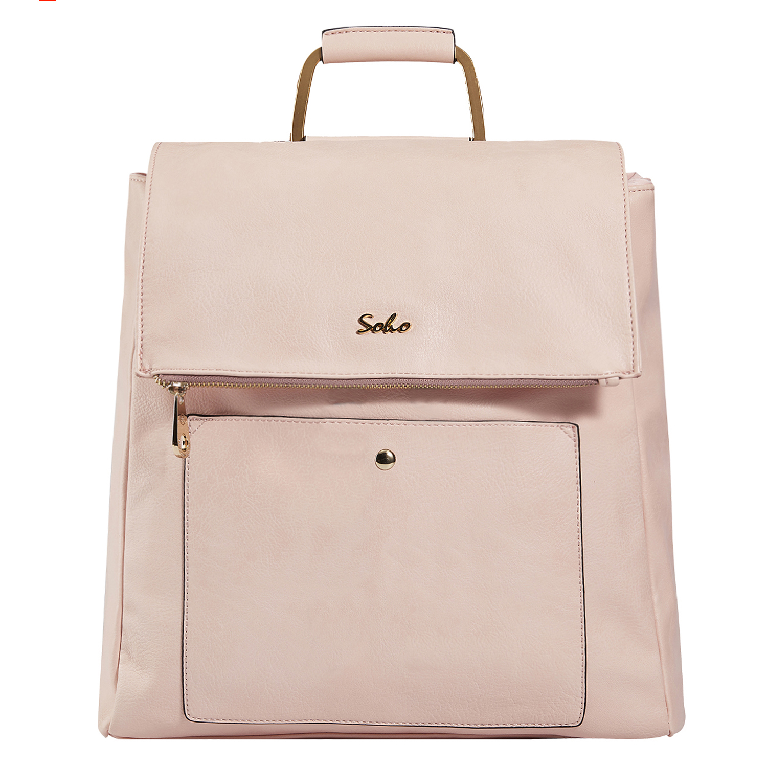 pink leather backpack diaper bag