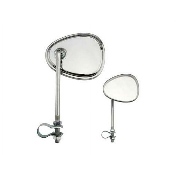 V Mirror All Chrome. Bike mirror, bicycle mirror for lowrider , beach cruiser, chopper, limo, stretch bike, bmx