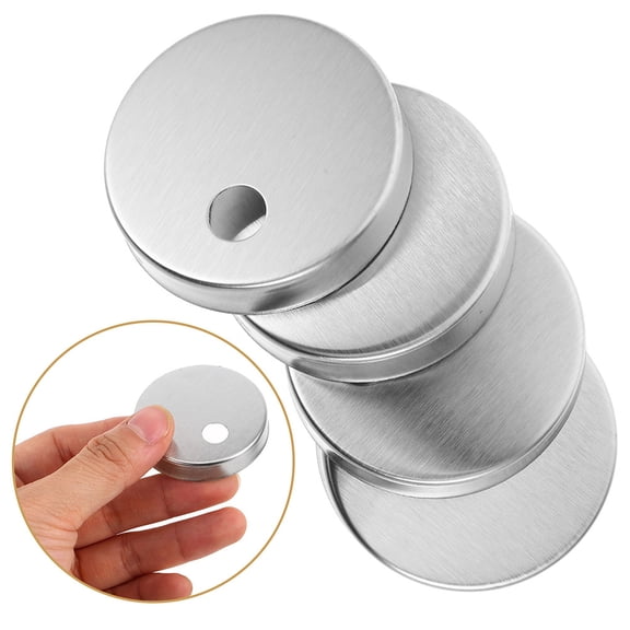 HAMPPLIES Stainless Steel Toilet Bolt Covers, Round Decorative Caps for Bathroom Fixtures, Protect and Conceal Toilet Bolts