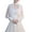 Champagne, variant on Women Side Split Long Sleeve Wedding Shawl Cape Halter Neck Chiffon Shrug Capelet Open Front Lace Bridal Jacket Bolero