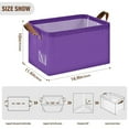 thumbnail image 2 of Ryvnso Dark Purple Storage Bins Large Basket Foldable Cube Toys Organizer with Handles 1 PC, 2 of 7