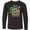 AB-Black, variant on Inktastic Mardi Gras New Orleans Louisiana Jester Hat Long Sleeve Youth T-Shirt