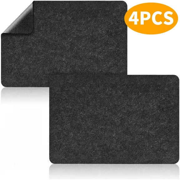 ZHUYING Heat Resistant Mat for Air Fryer, 4 Pcs Heat Resistant Pad Countertop Protector Mat Coffee Maker Mat for Countertops with Sliding Function for Air Fryer, Blender, Coffee Maker, Toaster