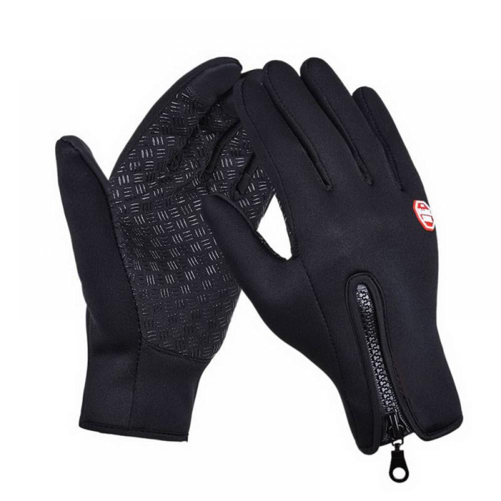 Details about   Running Black Waterproof Winter Gloves Mens Touch Screen Sports Winter Warm Gray