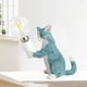 thumbnail image 4 of Lámpara de mesa con forma de gato artificial, lámpara de pared junto a la cama, lámpara de escritorio, luz nocturna para adultos, , , dormitorios, salas de Azul 110x60x120mm jinwen Lámpara de pared con forma de gato, 4 of 8