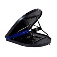 thumbnail image 2 of Lancaster 10 Player Blue Felt Casino Style Folding Poker Game Table, 2 of 6