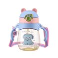 thumbnail image 3 of TQEHS Taza con pajita para niños, botella para beber con asa, aprendizaje, 410 ml, portátil, W1B7 P1V2, 3 of 5