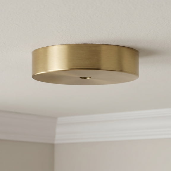 LOLIPPYY 2-Pack Golden Ceiling Pendant Mounting Plate with Crossbar Bracket for Modern Ceiling Light Fixtures