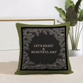 thumbnail image 5 of Fiudx Funda de Almohada con Estampado de Hojas, Juego de Fundas de Cojín de Algodón, Decoración para Sofá Cama, Suave y Duradera, para Uso En Interiores y Exteriores, Regalo para Familiares y Amigos., 5 of 5