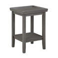thumbnail image 3 of Ledgewood End Table with Shelf, Gray, 3 of 5