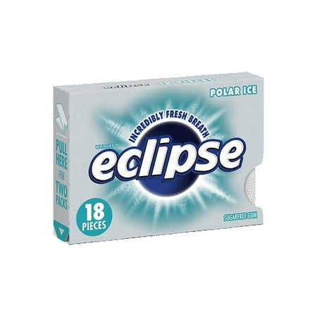 Eclipse Sugar Free Gum, Polar Ice, 18 Pc