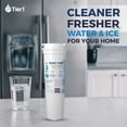thumbnail image 2 of Tier1 RWF1080 836848 Refrigerator Filter | Replacement for Fisher Paykel 836860, WF296, EFF-6017A | Fridge Filter - Up to 12 months Supply | Easy Install | Odor Control | Great Tasting Water (2-pk), 2 of 9