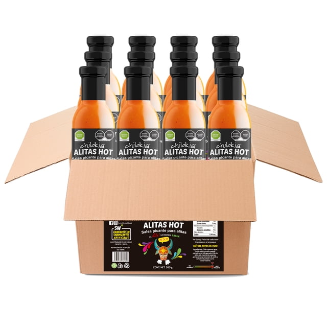 Salsa para alitas Chilokia sabor búfalo hot 360 g