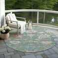 thumbnail image 6 of Addison Rugs Chantille Indoor/Outdoor Transitional Global Sage Washable Round Rug, 8' x 8', 6 of 6
