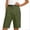 *Green, variant on Women's High Waisted Bermuda Shorts,Tailored Knee Length Workwear Shorts Red,Women's Plus L