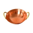 thumbnail image 4 of simhoa Copper Hot Pot Chinese Style Easy to Clean Multipurpose Soup Pot Cooking Pot Wok 24cm, 4 of 8
